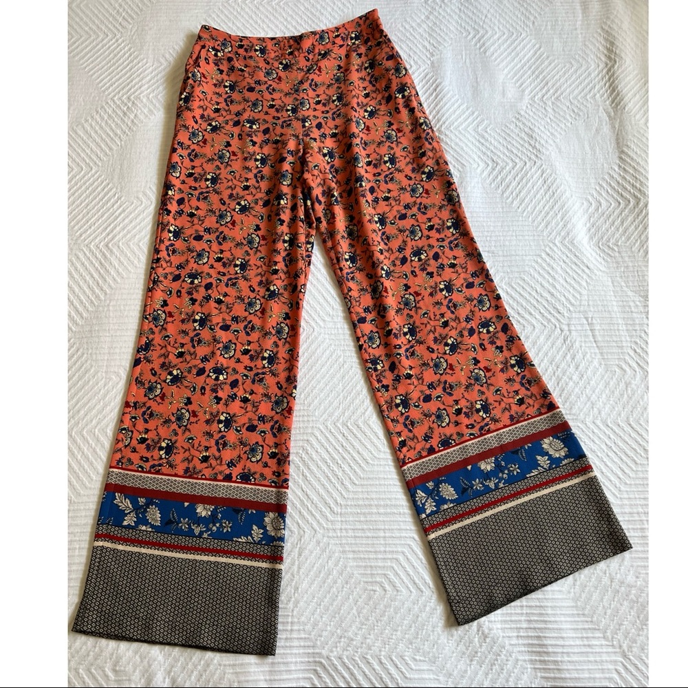 Top Shop - size 6 - High Waisted Floral Print Pants